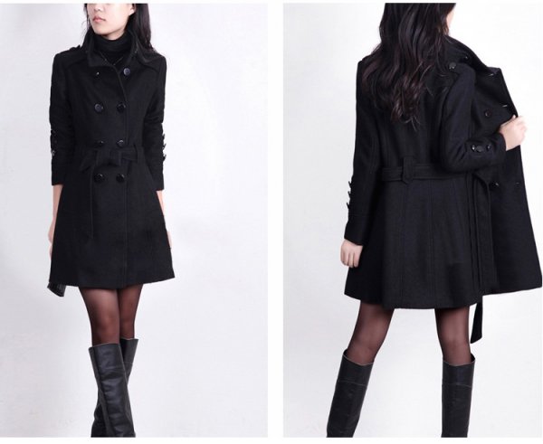 Woolen Coat Women Mid-Length Korean Style Woolen Coat