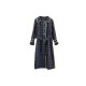 Plaid woolen coat